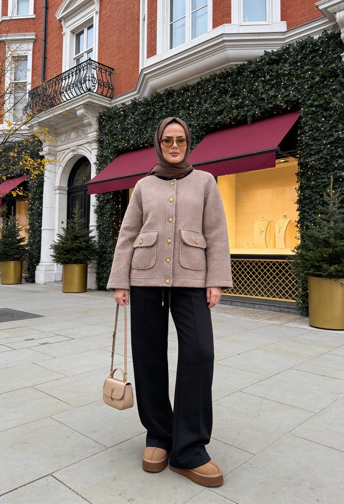 Teddy Jacket Cardigan – Autumn/Winter Collection Beige