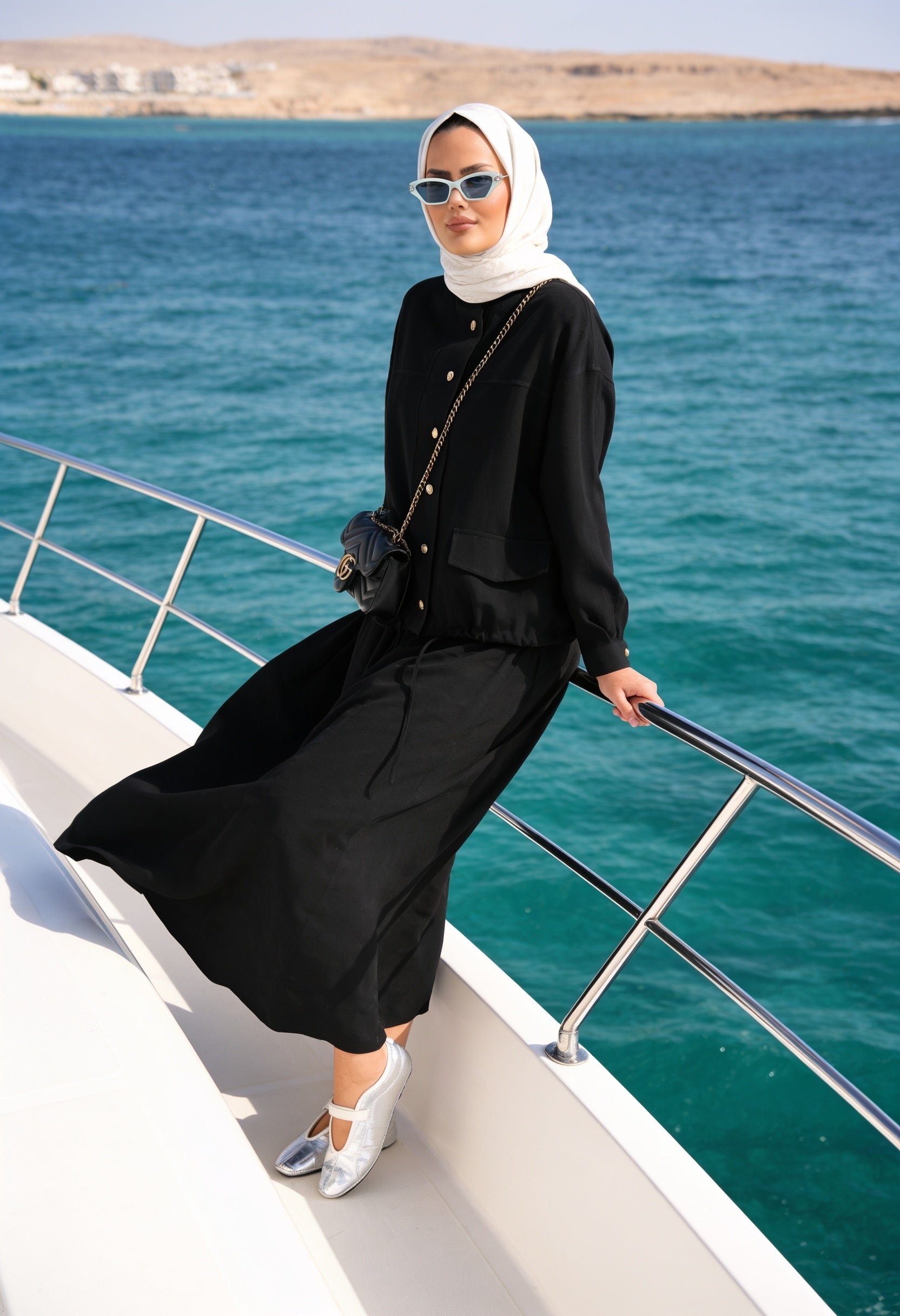 Aurelia Gold Tensel Set- Etekli Takım – Siyah