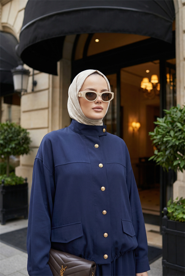 Aurelia Gold Tensel Set- Etekli Takım – Lacivert