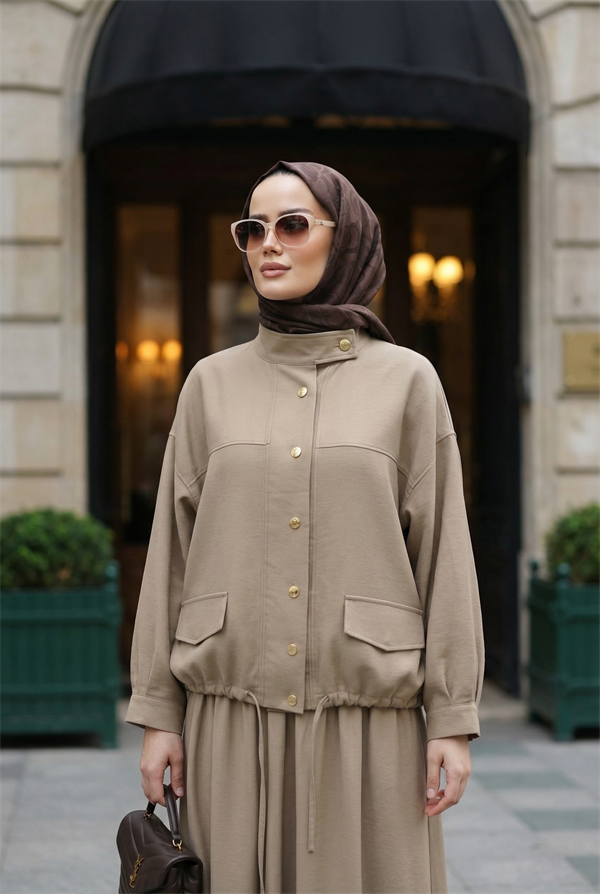 Aurelia Gold Tensel Set- Etekli Takım –Bej