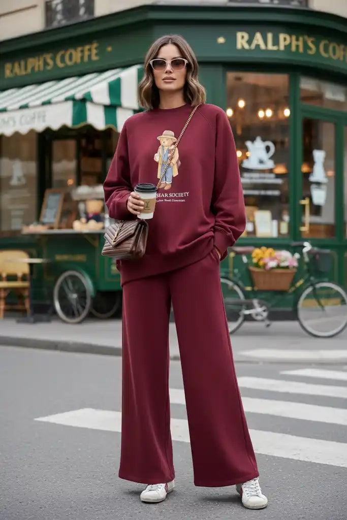 The Bear Sea Comfort Set Takım Bordo