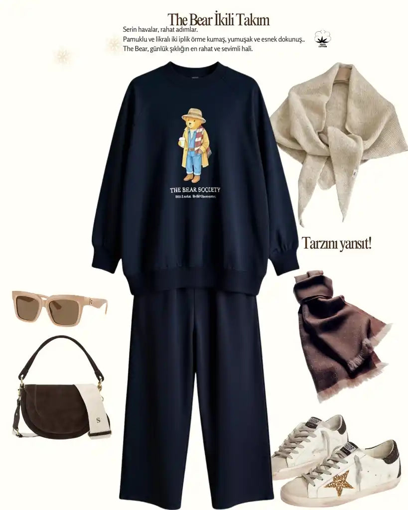 The Bear Sea Comfort Set Takım Lacivert