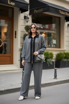 Nordic Thessaloniki - Stamped Detail Oversized Set | Grey