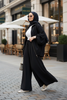 Eleganza Palazzo Fermuarlı İkili Takım – Mevsimlik -36-50 Beden Siyah