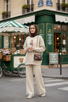 The Bear Sea Comfort Set Two-Piece Outfit Cream Vanilla