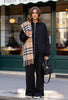 3-Thread Brushed Bomber Two-Piece Modest Set | Cotton Comfortable Set Black