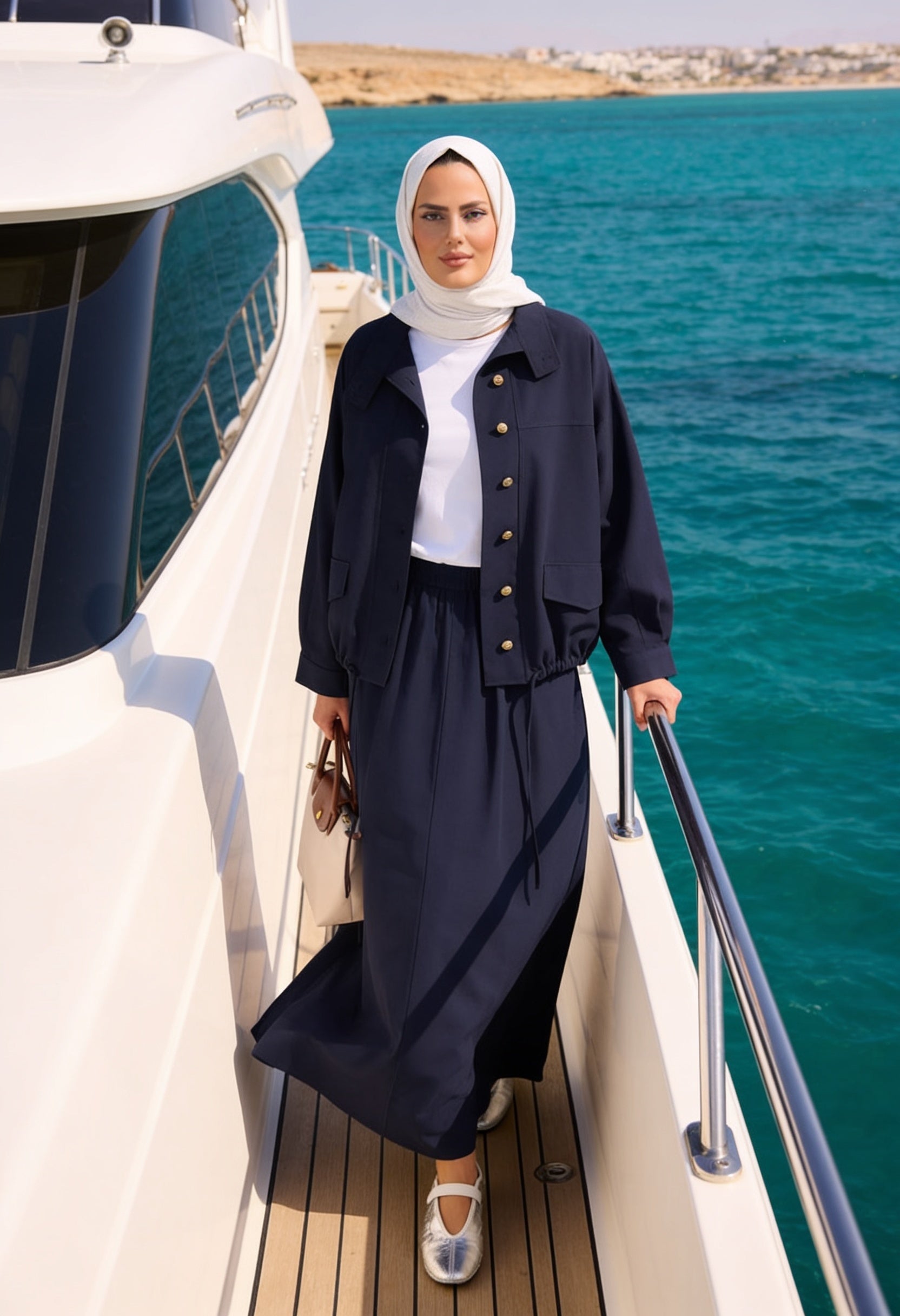 Aurelia Gold Tensel Set- Etekli Takım – Lacivert