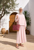 Mihra  Modal Kumaş Oversize Etekli Takım  Tozpembe