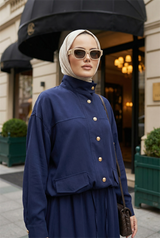 Aurelia Gold Tensel Set- Etekli Takım – Lacivert
