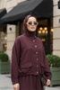 Aurelia Gold Tensel Set- Etekli Takım – Bordo