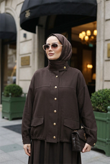 Aurelia Gold Tensel Set- Etekli Takım – Acıkahve