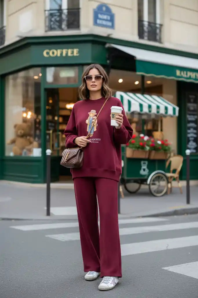The Bear Sea Comfort Set  Takım Bordo