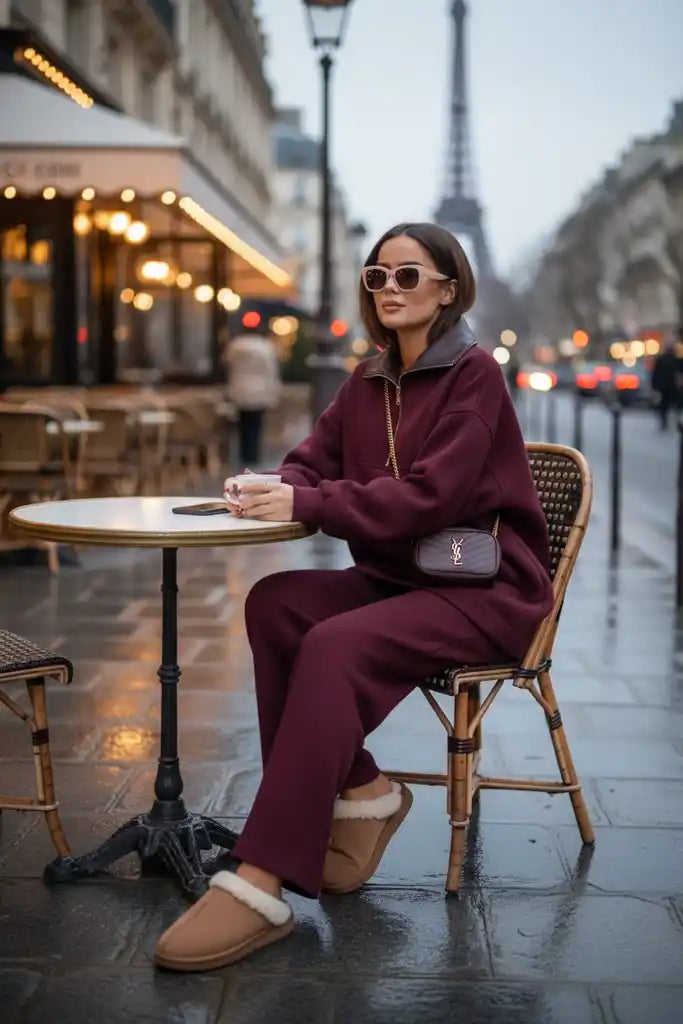 Oslo Comfort Set – Selanik Kumaş İkili  Takım Bordo