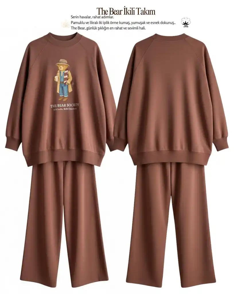 The Bear Sea Comfort Set Takım Kahverengi