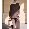 Pike Modal Oversize Pantolonlu Takım - Vizon