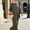 Pike Modal Oversize Set with Trousers - Green