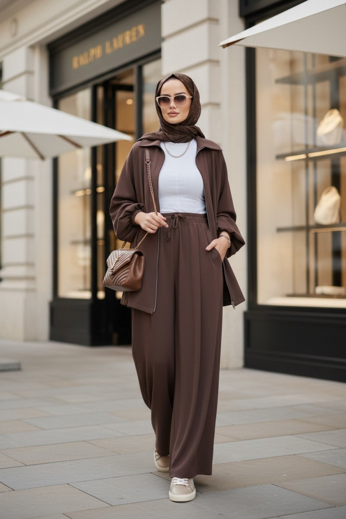 Eleganza Palazzo Fermuarlı İkili Takım – Mevsimlik -36-50 Beden Siyah