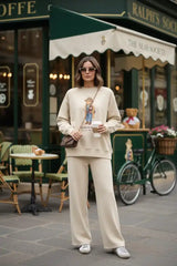 The Bear Sea Comfort Set Two-Piece Outfit Cream Vanilla