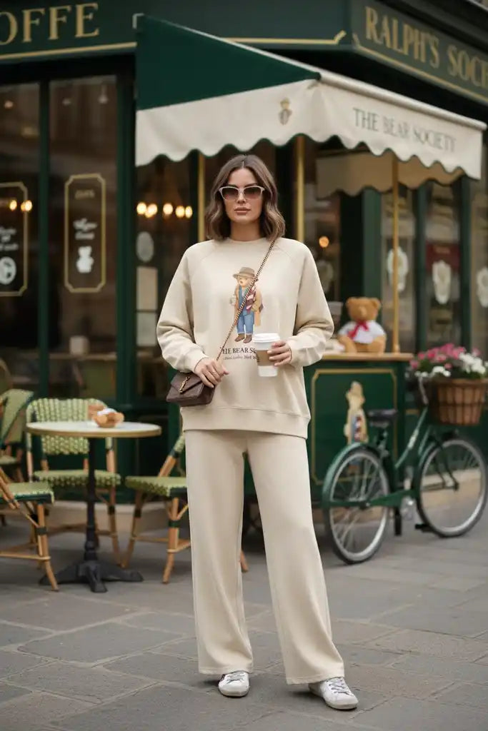 The Bear Sea Comfort Set Takım Krem Vanilya Krem